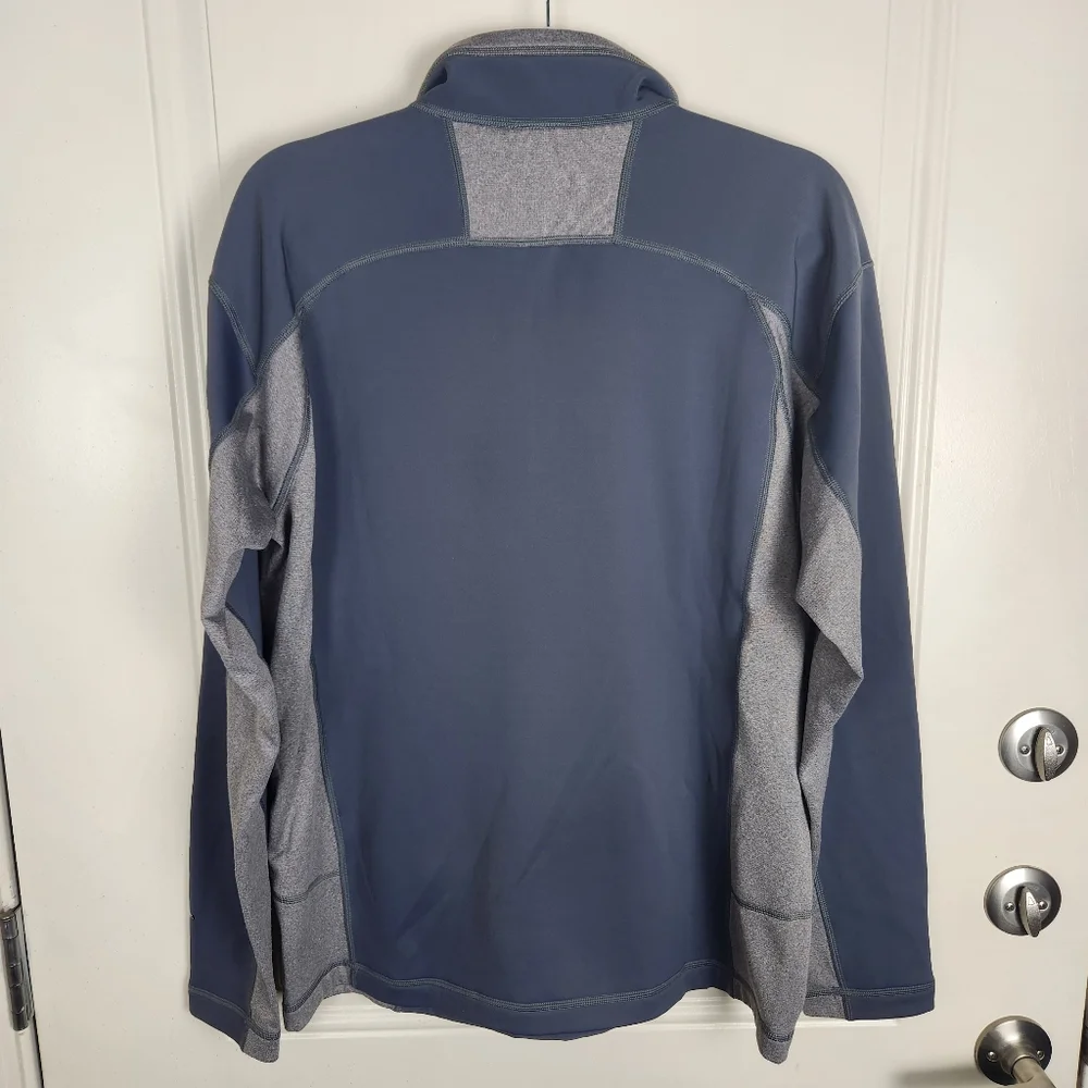 The North Face Men's 1/4 Zip Pullover Sweater Gray Long Sleeve FlashDry Size M